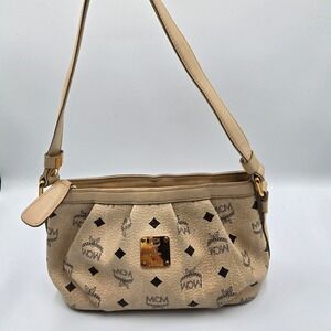 MCM Monogram Shoulder‎ Bag Designer Purse Handbag Small